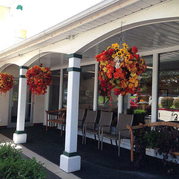 Faux hanging baskets