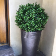 Outdoor artificial boxwoods