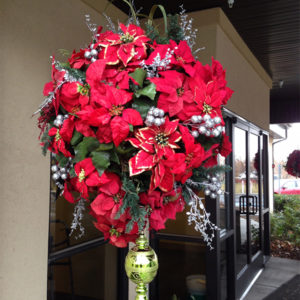 Poinsettia Baskets