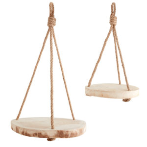 Wood Hanging Saucer